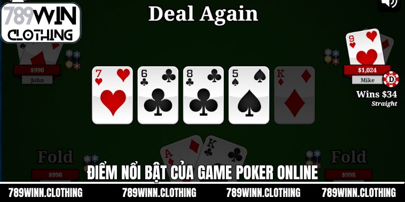 Ưu điểm vượt trội khi trải nghiệm poker online 789Win 