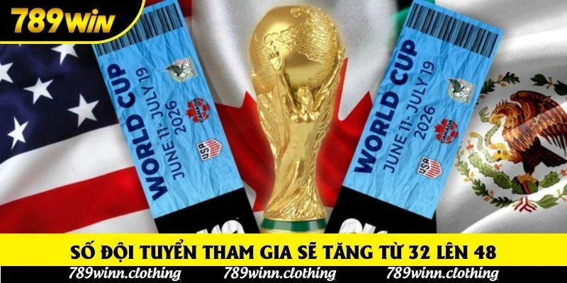 Số đội tuyển tham gia sẽ tăng từ 32 lên 48